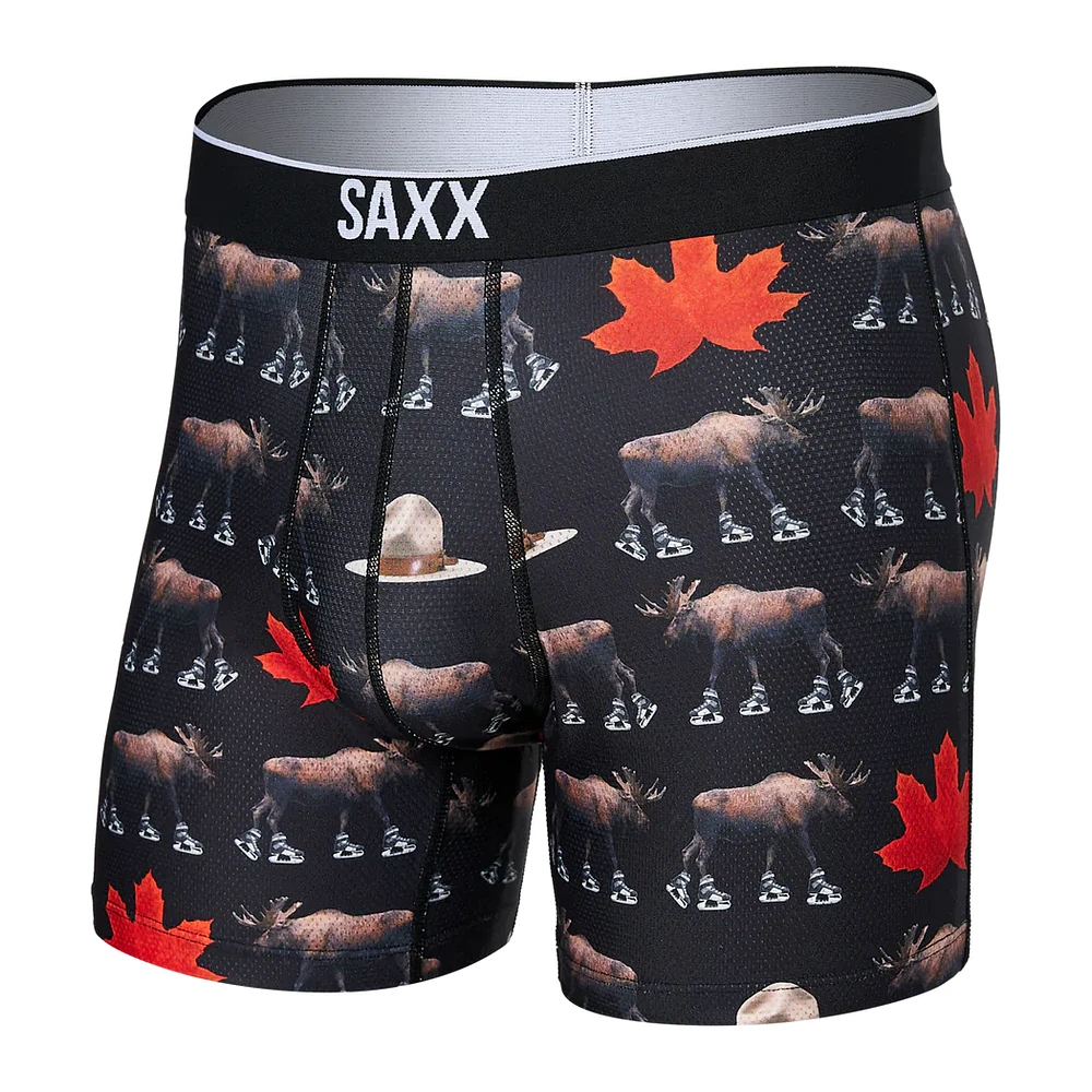 Saxx -  Volt Boxer Brief : National Pastime-Black