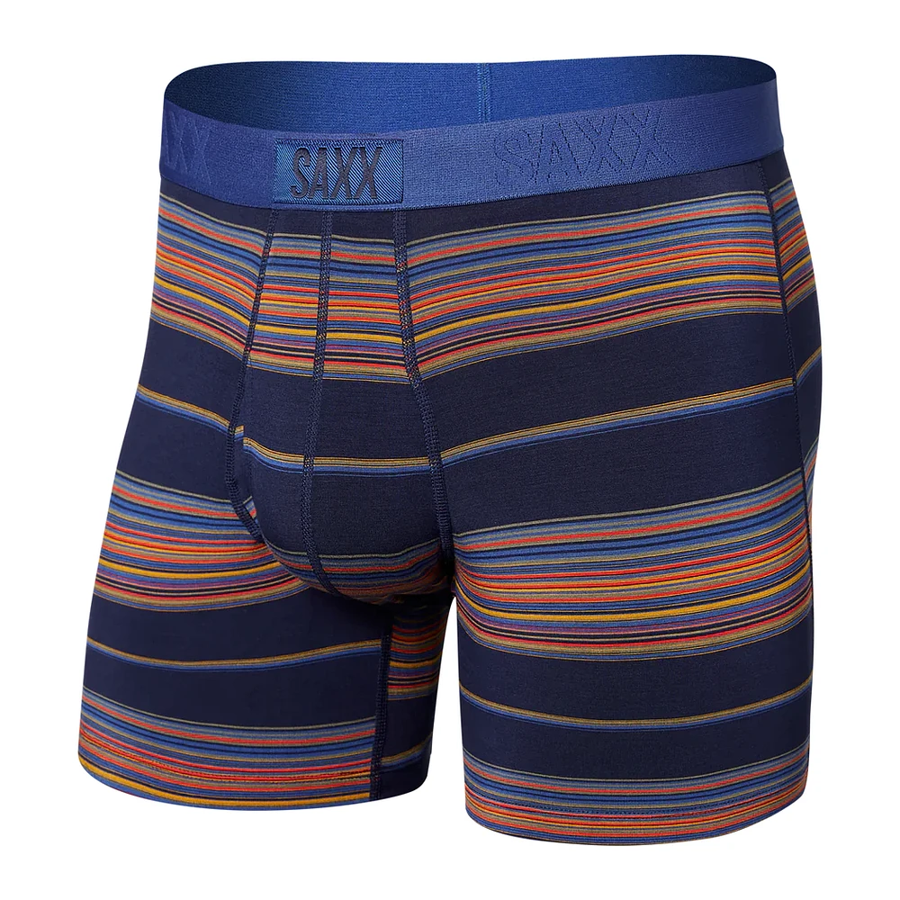 Saxx - Ultradoux Boxer Brief : Horizon Stripe-Navy