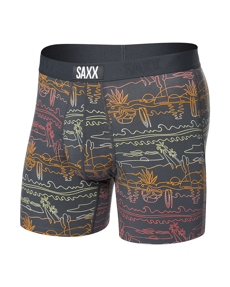 Ultra-soft SUMMER TRAVEL Boxer Briefs - EBONY