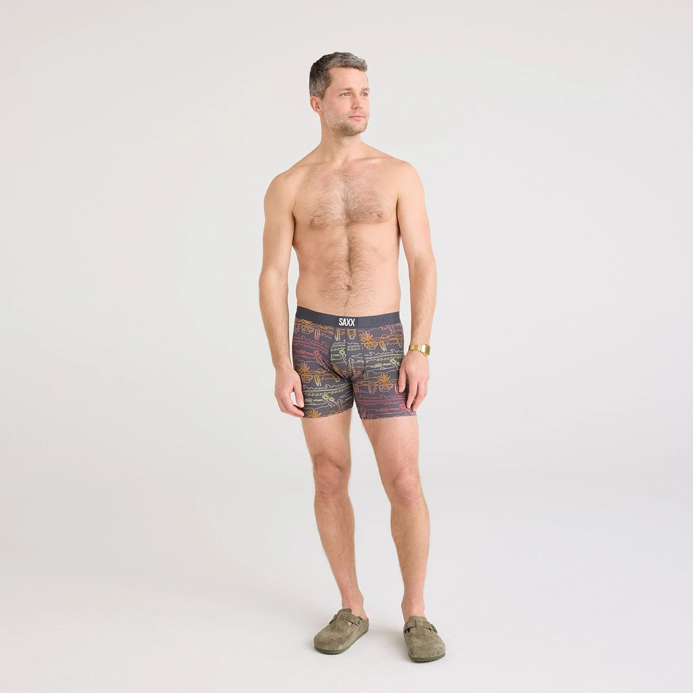 Ultra-soft SUMMER TRAVEL Boxer Briefs - EBONY