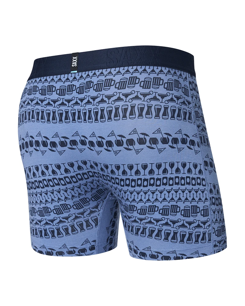 Boxer Saxx DROPTEMP™ COOLING COTTON RAYURE TROU 19-BLEU