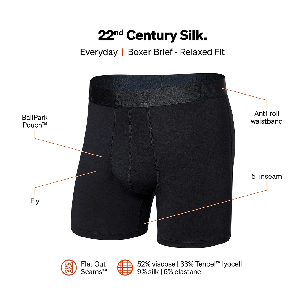 Boxer Saxx 22ND Century Silk Black