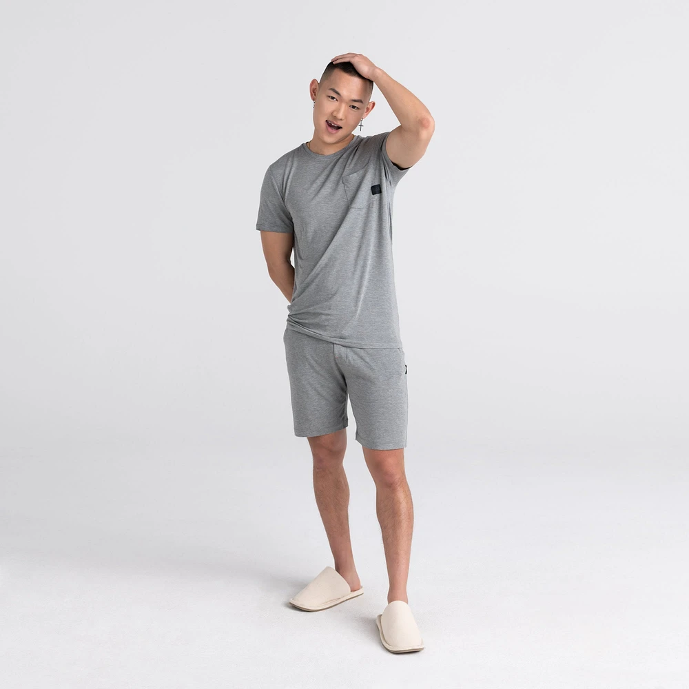 Saxx - Snooze Short : Dark Grey Heather