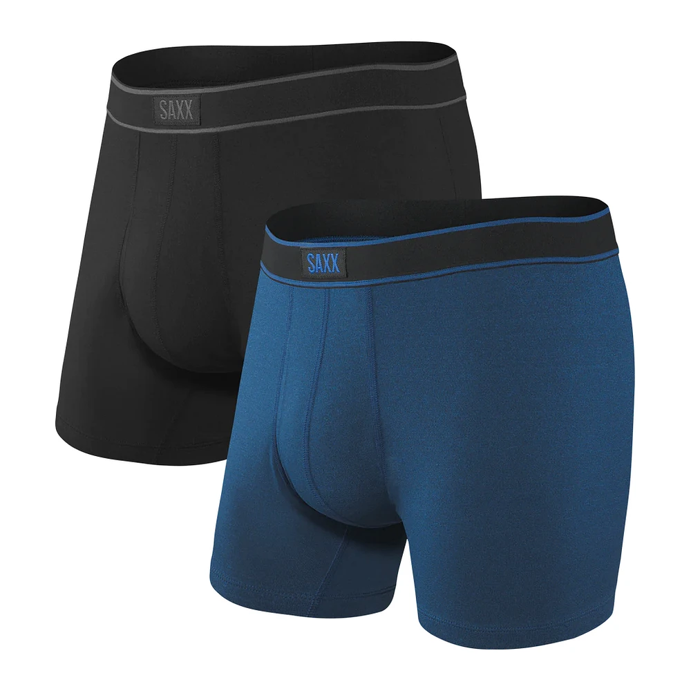 Pack de 2 boxers Saxx Daytripper BLACK/CITY BLUE HEATHER