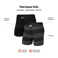 Pack de 2 boxers Vibe Graphite Ombre Rugby/Black