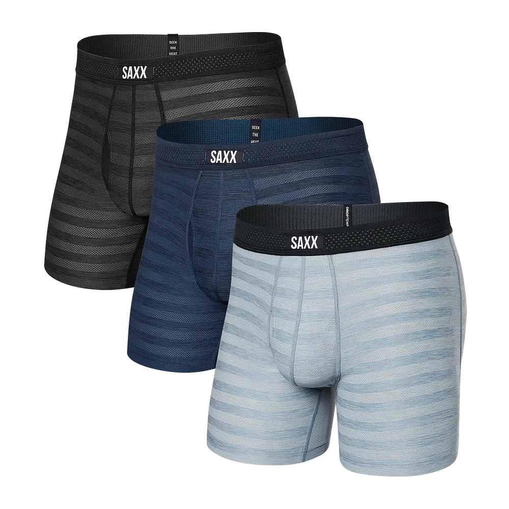 Pack de 3 boxers Saxx DROPTEMP™ COOLING MESH BLK/DK DENIM/GREY