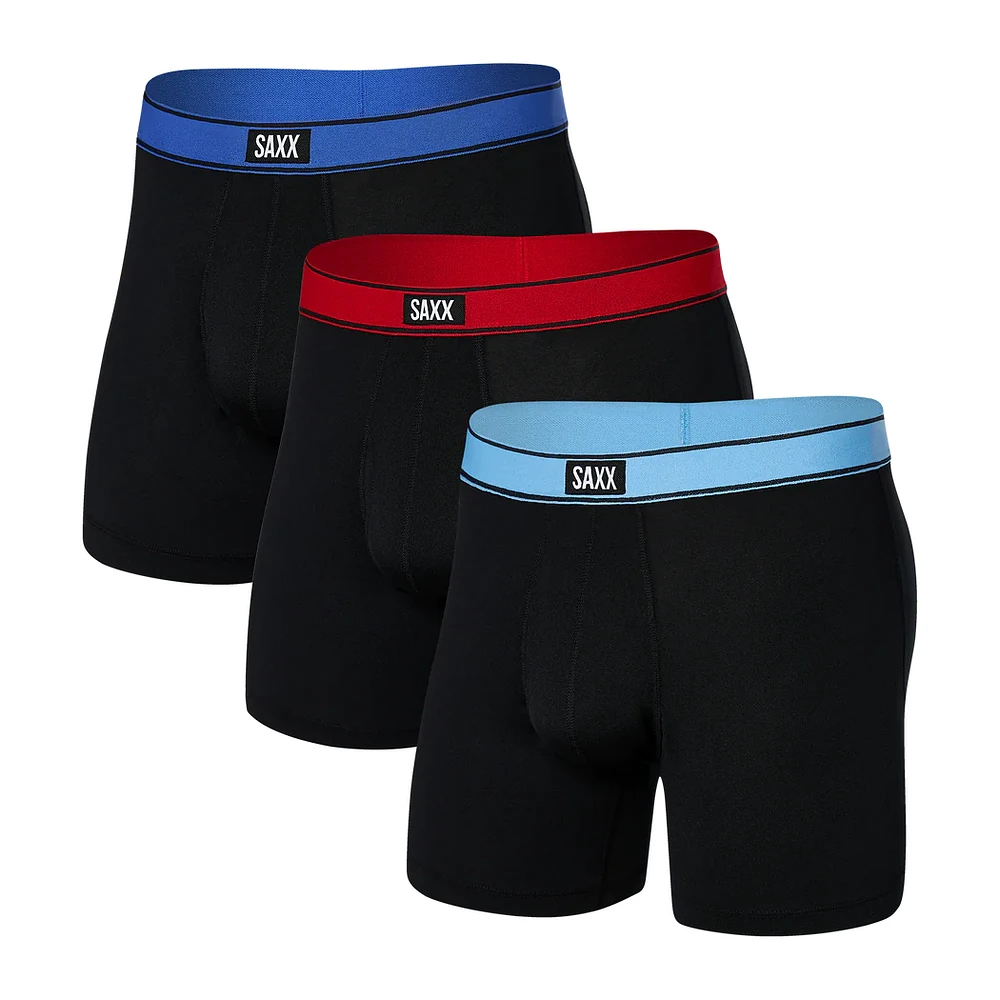 Pack de 3 boxers Saxx Daytripper SLVR LKE/CHRY/SPRT BLU WB