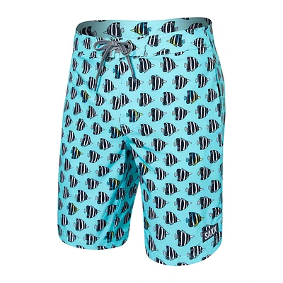 Maillot de bain Betawave 2N1 Boardie 9" Fish Tank-Aqua