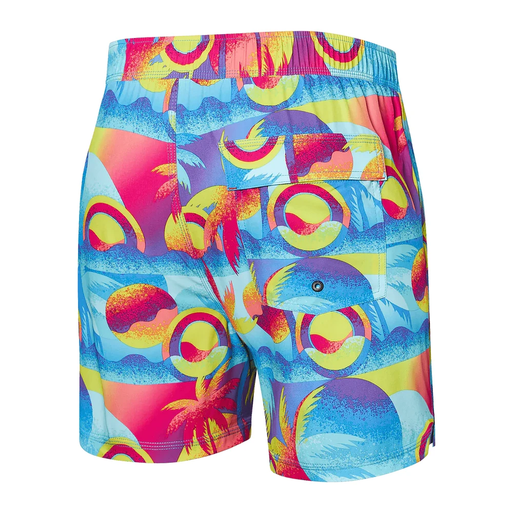 Maillot de bain Saxx Oh Buoy 2in1 VOLLEY 5" COAST 2 COAST- BLUE MULTI