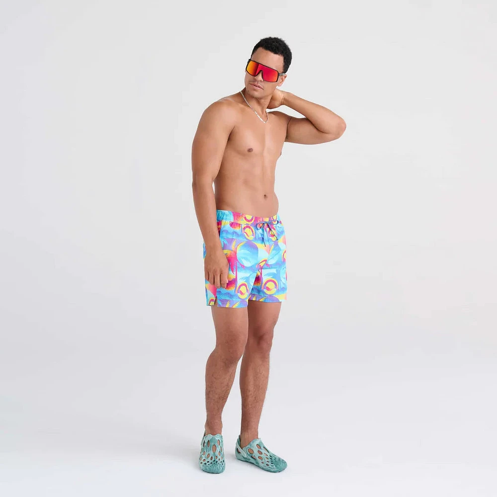 Maillot de bain Saxx Oh Buoy 2in1 VOLLEY 5" COAST 2 COAST- BLUE MULTI