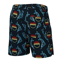 Maillot de bain Saxx Oh Buoy 2in1 VOLLEY 5" SUNSET CREST- BLACK