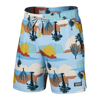 Maillot de bain Saxx Oh Buoy STRETCH VOLLEY 7"  Baja Bound-Chambray Multi