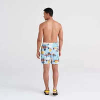 Maillot de bain Saxx Oh Buoy STRETCH VOLLEY 7"  Baja Bound-Chambray Multi