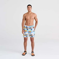 Maillot de bain Saxx Oh Buoy STRETCH VOLLEY 7"  Baja Bound-Chambray Multi