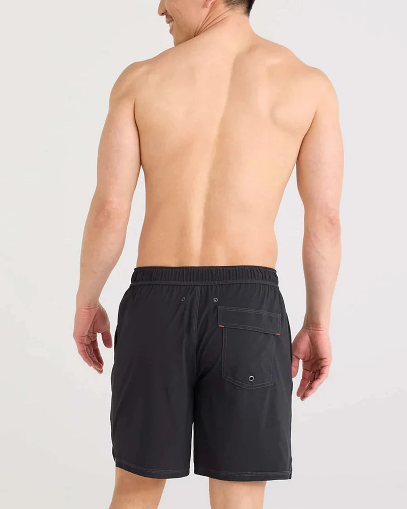 Saxx - Oh Buoy Strecth Volley 7" Swim Shorts : Black