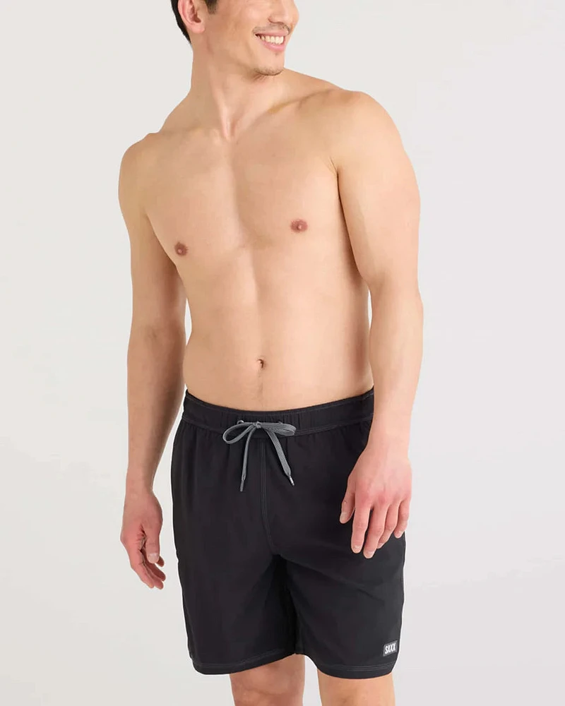 Saxx - Oh Buoy Strecth Volley 7" Swim Shorts : Black