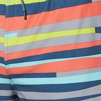 Maillot de bain Saxx Oh Buoy 2in1 VOLLEY 7" Improv Stripe-Alloy Multi