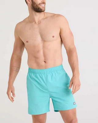 Maillot de bain Saxx GO COASTAL VOLLEY 2-EN-1 5'' TURQUOISE