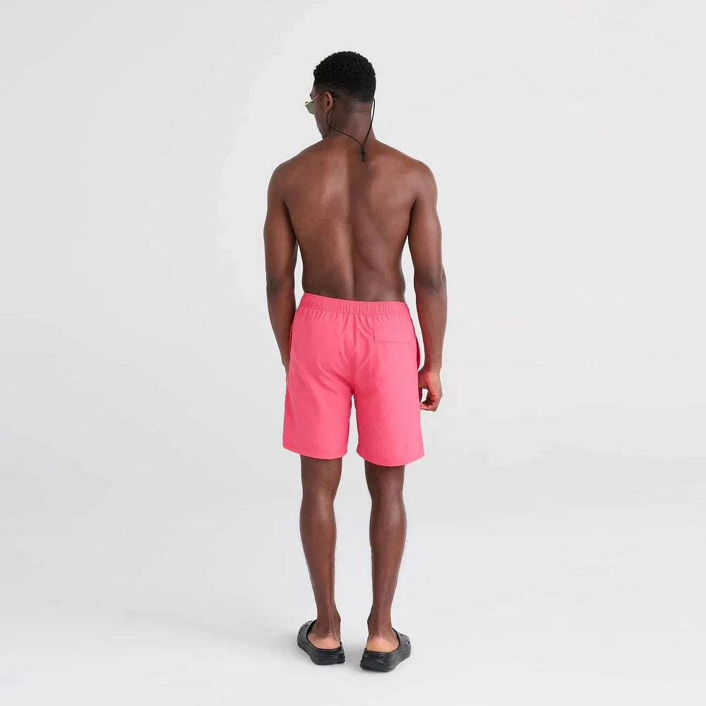 Maillot de bain Saxx GO COASTAL VOLLEY 2-EN-1 7'' Hibiscus