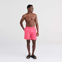 Maillot de bain Saxx GO COASTAL VOLLEY 2-EN-1 7'' Hibiscus