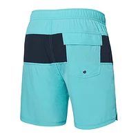 Maillot de bain Saxx Oh Buoy STRETCH VOLLEY 7"  Turquiose/India Ink