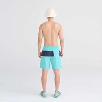 Maillot de bain Saxx Oh Buoy STRETCH VOLLEY 7"  Turquiose/India Ink