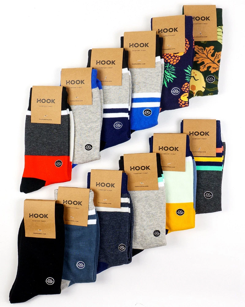 Hook Underwear: Crew Sock -pack