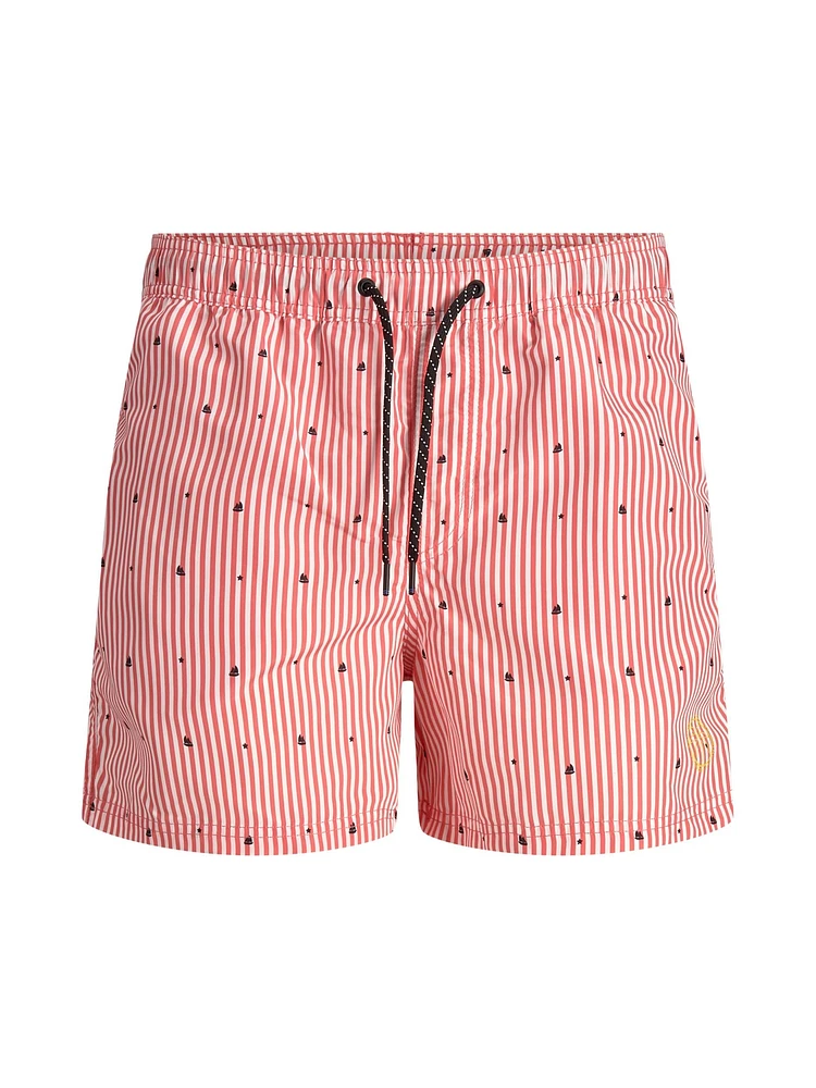 Swimsuit Jack & Jones Crete Akm Mini Hot Coral