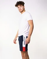 Short de coton ouaté Jack & Jones logo blocking navy blazer