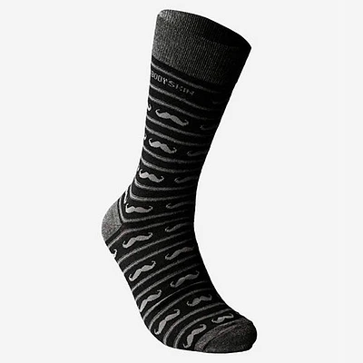 Bodyskin - Bamboo Socks : Mustache Black