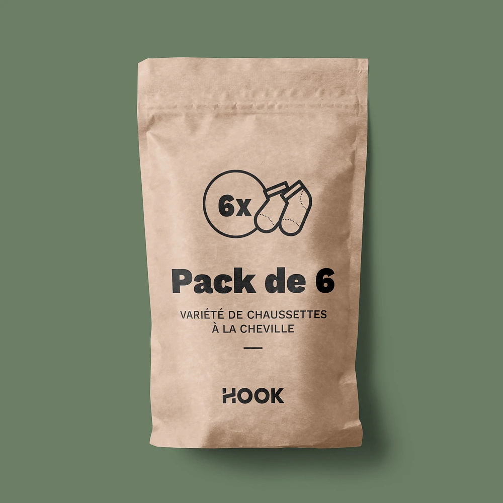 Hook Underwear: 6 packs of short socks
