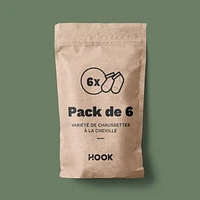 Hook Underwear: 6 packs of short socks
