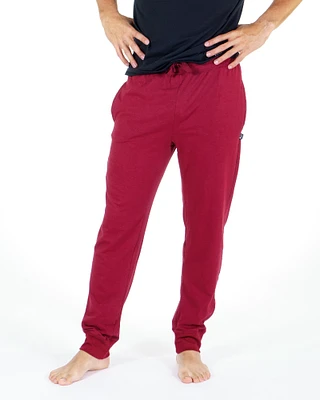 Nu Perfect Trousers Burgundy Cotton