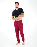 Nu Perfect Trousers Burgundy Cotton