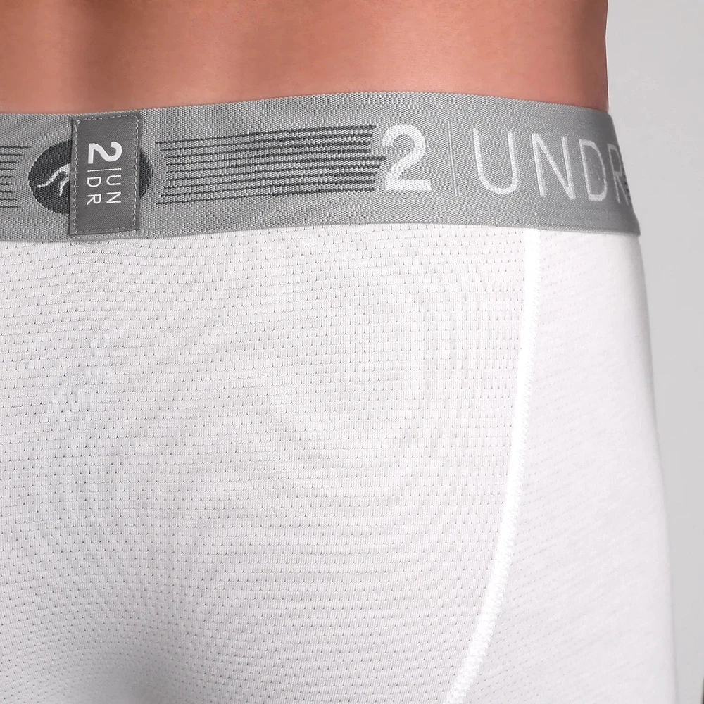 Boxer long Flow Shift White