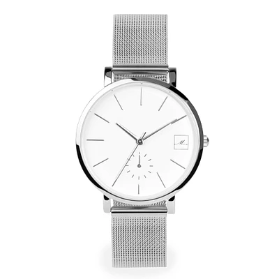 Montre mèche acier inox