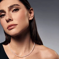 Stainless 3 mm pearl stud earrings