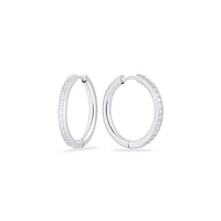 Boucles oreilles éternité minces acier inox 20mm