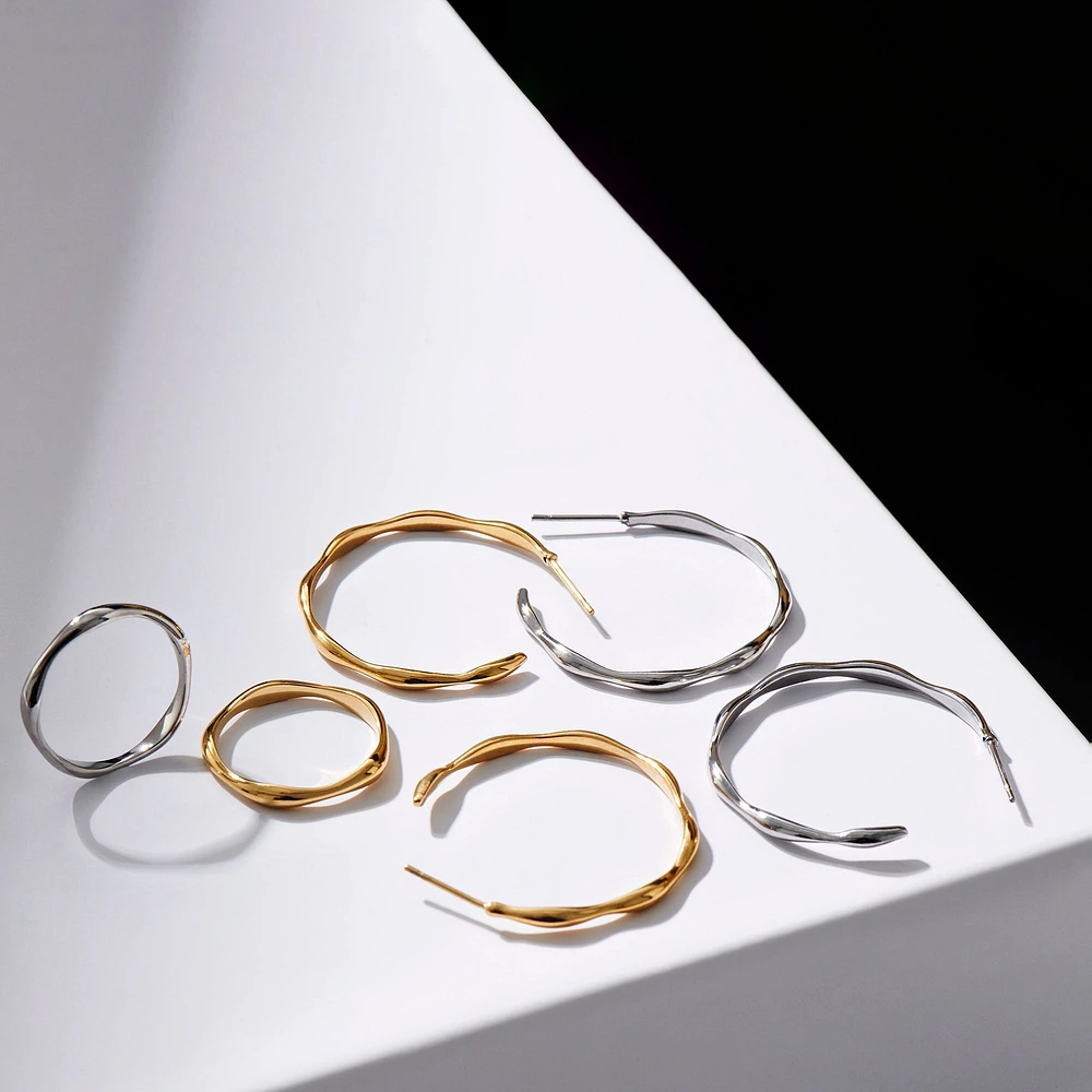 Flora Hoop Earrings