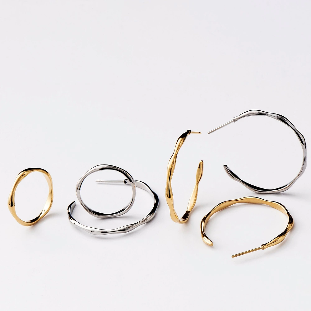 Flora Hoop Earrings