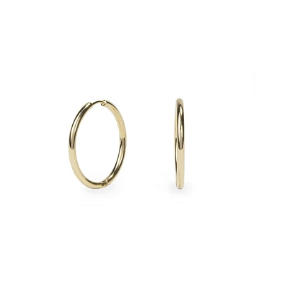 Boucles oreilles anneaux unies 20mm