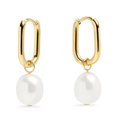 Boucles dormeuses perles Opale