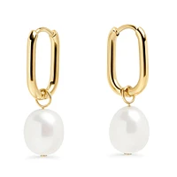 Boucles dormeuses perles Opale