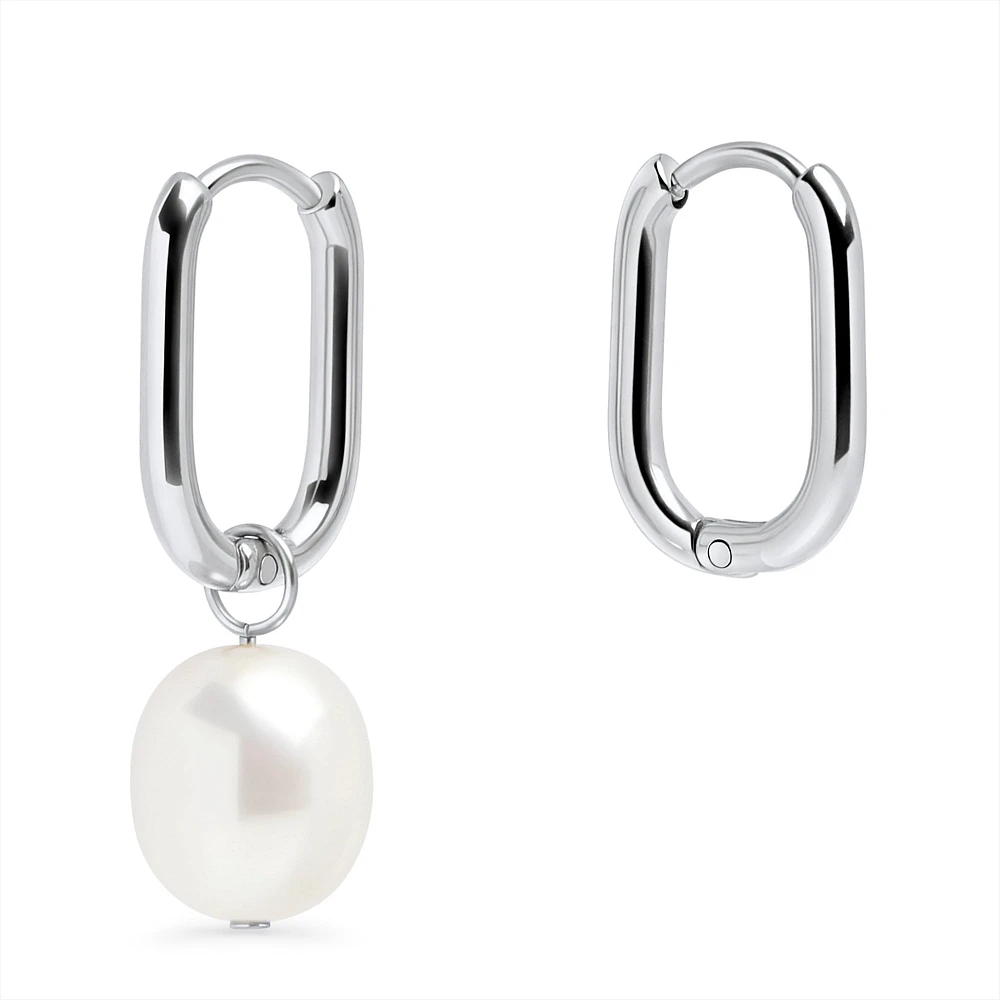 Boucles dormeuses perles Opale