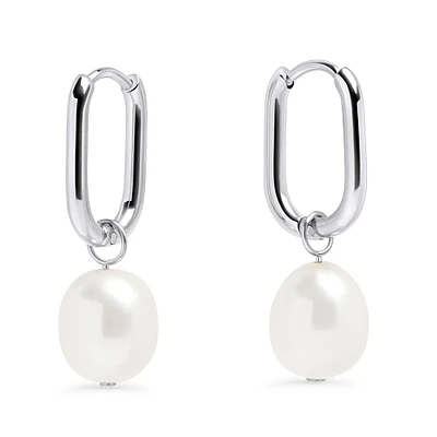 Boucles dormeuses perles Opale