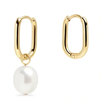 Boucles dormeuses perles Opale