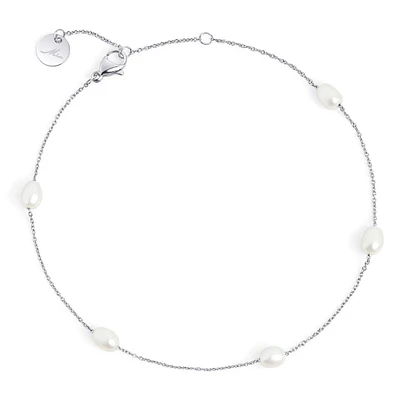 Chaîne cheville perles Opale