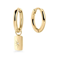 Polaris Huggie Earrings