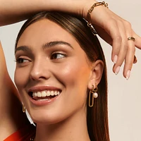 Boucles dormeuses perles Opale