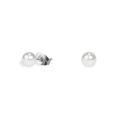 Boucles oreilles perle 5 mm acier inox